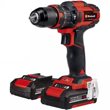 Einhell TE-CD 18/40 Li +64 bezvadu urbjskrūvgriezis 18V 2x2Ah ar 64 daļu urbju komplektu