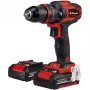 Einhell TE-CD 18/40 Li +64 bezvadu urbjskrūvgriezis 18V 2x2Ah ar 64 daļu urbju komplektu