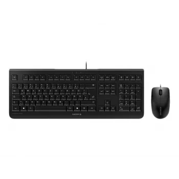 CHERRY DC 2000 tastatūra un pele komplektā, USB, QWERTZ vācu izkārtojums, melna