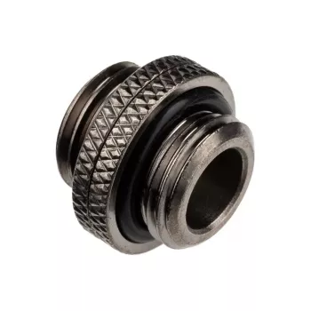 Adapteris Alphacool G1/4 AG uz G1/4 AG, metāla leņķa savienojums, melns