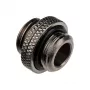 Adapteris Alphacool G1/4 AG uz G1/4 AG, metāla leņķa savienojums, melns