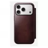 Mobilā telefona maciņš Nomad Modern Leather Folio Apple iPhone 17 Pro, 6,3 collu (16 cm), āda bordo