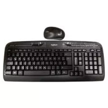 Logitech Wireless Combo MK330, tastatūras un peles komplekts, vācu, melns (920-003967)