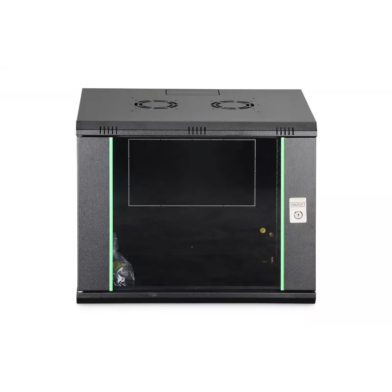 Sienas montāžas skapis DIGITUS Dynamic-N 9U, 600x450 mm (PxD), IP20, atslēgas slēdzene, neizmontēts