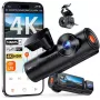 Auto videoreģistrators VANTRUE N4 PRO S 3-kanālu (priekšā + salonā + aizmugurē), 3840x2160, F/1.8, Wi‑Fi, GPS, 3.19 collu displejs