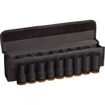 Bosch PRO 3/4 collu dziļo uzgriežņu atslēgu komplekts, 9 gab., melns