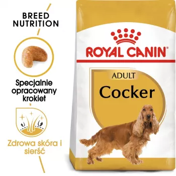 Sausā suņu barība Royal Canin Cocker Adult 12 kg — Mājputnu gaļa, 25% olbaltumvielas, 14% tauki