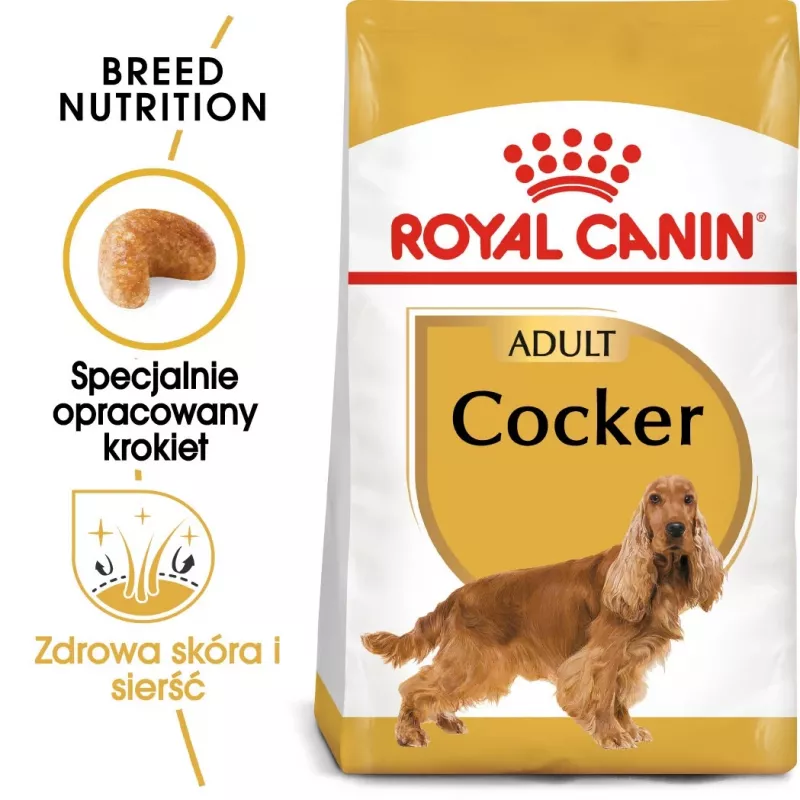 Royal Canin Cocker Adult sausā barība suņiem, 12 kg