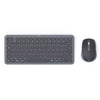 HAMA daudzierīču bezvadu tastatūras un peles komplekts melns/pelēks