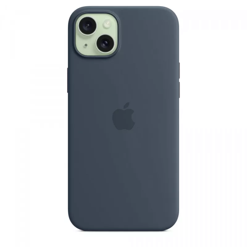 Apple iPhone 15 Plus Silikona Maciņš ar MagSafe - Storm Blue