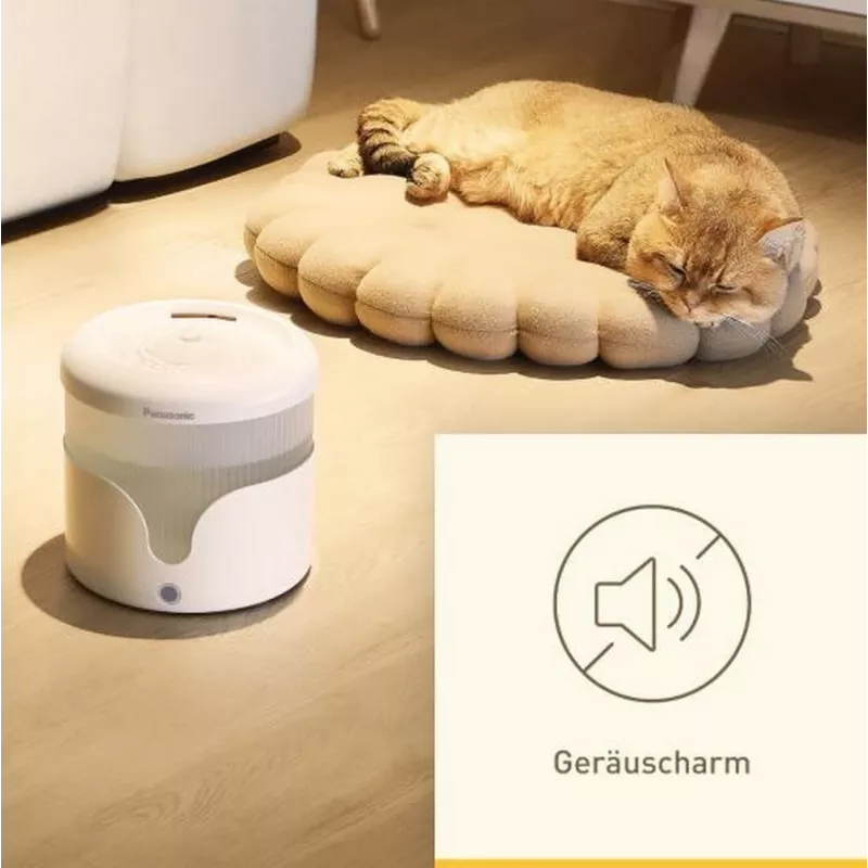 Panasonic CP-JNW01CW viedais dzīvnieku ūdens strūklaku dzirdinātājs, 1,9 l, 35 dB, balts