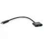 Equip USB-C uz Divkāršu 3.5mm Audio DAC Pielāgotājs, USB C, Vīriešu, 2 x 3.5mm, Sieviešu, 0.15 m, Melns