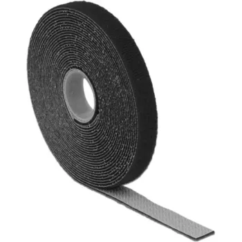 DeLOCK 18711 Melns Velcro kabeļu saistītājs 13 mm x 5 m, 1 gab.