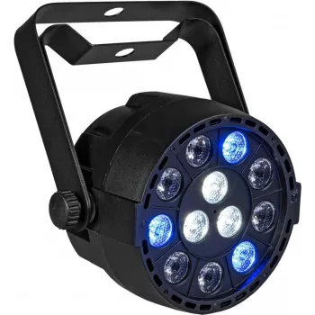 LED par gaisma EUROLITE AKKU Mini PARty RGBW Spot MK2 — akumulatora, RGBW krāsu sajaukšana