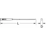KS TOOLS Apaļā adatvīle, 3mm (140.3052)