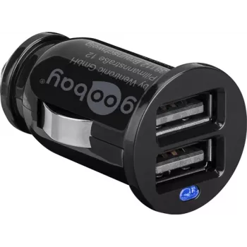 Wentronic 44177 - Auto lādētājs ar diviem USB portiem MP3, telefonam, viedtālrunim, planšetei