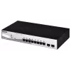 D-Link DGS-1210-08P/E L2 viedais slēdzis, 8 porti Gigabit Ethernet ar PoE, melns
