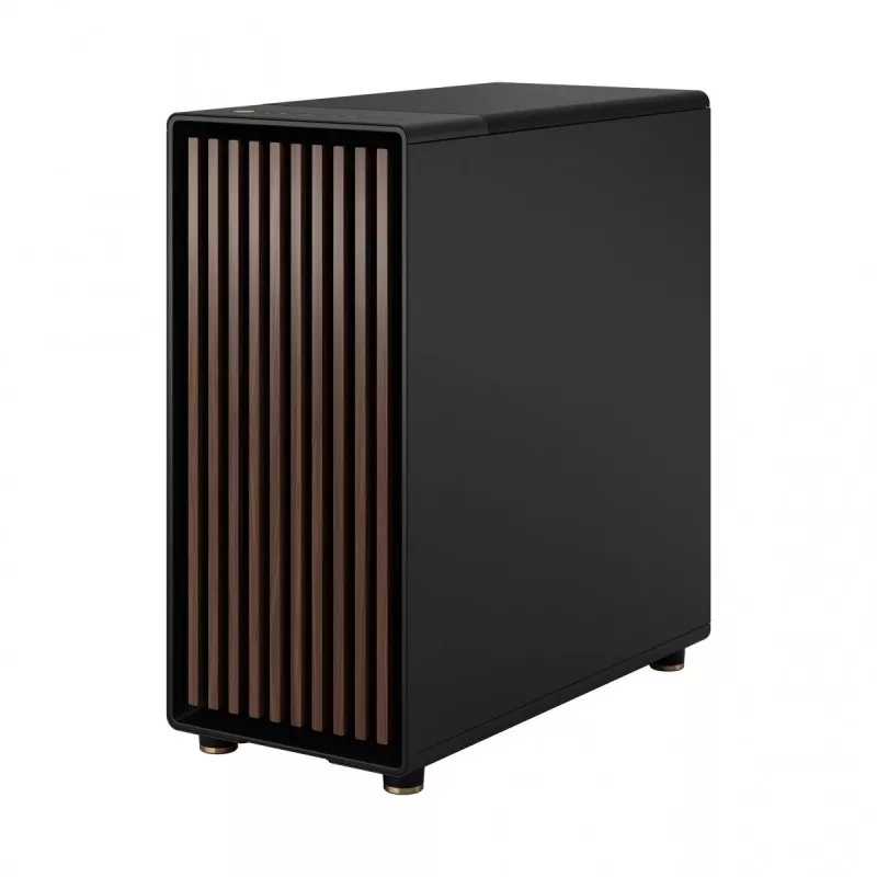 Fractal Design North Midi Tower Black - datora korpuss ar koka priekšpusi