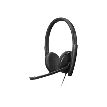 Lenovo 4XD1M45626 vadu austiņas ar mikrofonu, USB Type-C, melnas