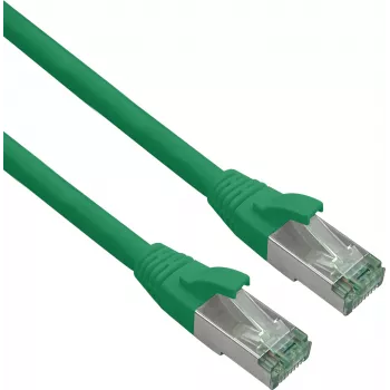 Helos savienojuma kabelis 363722, RJ-45 uz RJ-45, Cat.6a S/FTP (Cat.7 neapstrādāts kabelis), 5 m, zaļš