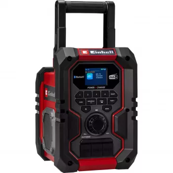 Portatīvais radio EINHELL TE-CR 18 Li DAB+ FM Bluetooth USB, akumulatora barošana