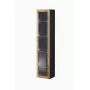 Vitrīnas skapis Cama Meble VIGO 180 sienas stikla vitrīna 1800×400×300 mm melns/wotan ozols