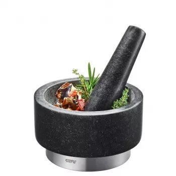 Java GEFU 35300 Melns Nerūsējošais Tērauds Granīts 14 cm