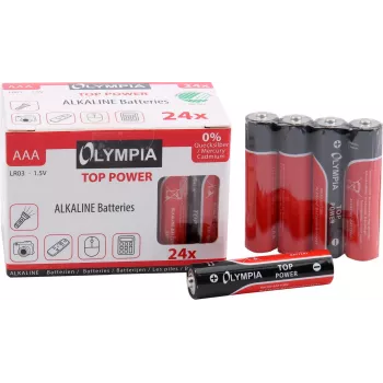 Mājsaimniecības baterija AAA sārma Olympia 40180