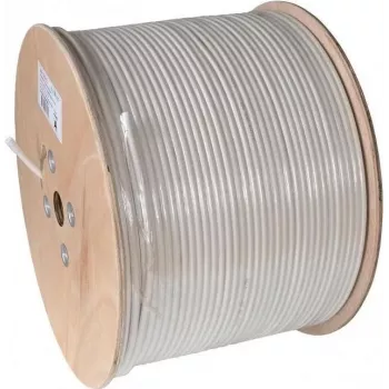 AXING koaksiālais kabelis 500m Tr. SKB 395-03 Kl.A+ 10dB Eca 4,6mm PVC Balts 500 (SKB39503)