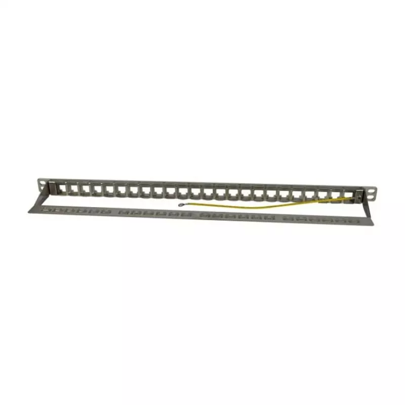 Keystone moduļu nesējs, 48,30 cm (19 inch) sadalnes panelis 24 TP moduļiem, 0,5 HE, gaiši pelēks (S216333)