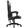 Spēļu krēsls CANYON Core SGCH2 — melns/balts, ergonomisks, regulējams augstums