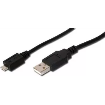 USB kabelis Digitus 1,8m USB 2.0 USB A Micro-USB A Melns
