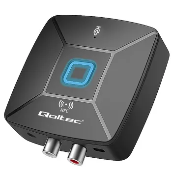 Bezvadu audio HiFi raidītājs/uztvērējs QOLTEC 56981 — Bluetooth/line-in audio tilts