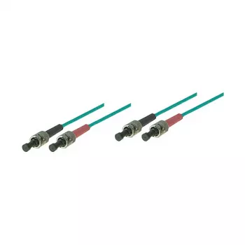 Patch kabelis LWL Duplex OM3 (Multimode, 50/125) ST/ST, LSZH, 1m, Good Connections®