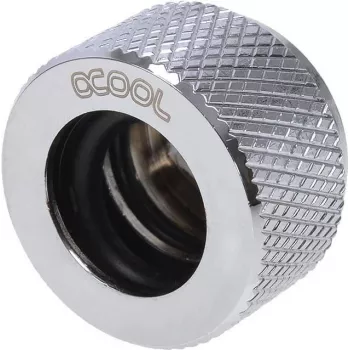 Alphacool HT 13mm cietās caurules skrūvējams savienotājs G1/4 - rausts - Hroms (17188)