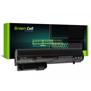 Green Cell akumulators klēpjdatoram (HP RW556AA, HSTNN-C48C) - Litija-jonu - 6 elementi - 4400 mAh - Melns - HP 2510p, Business Notebook nc2400, EliteBook 2530p