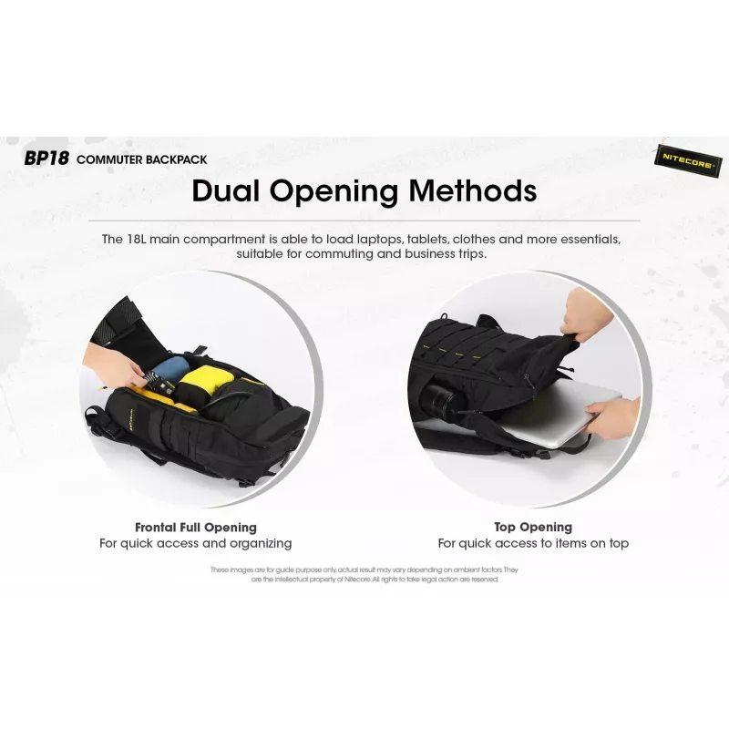 Nitecore BP18 portatīvā datora mugursoma