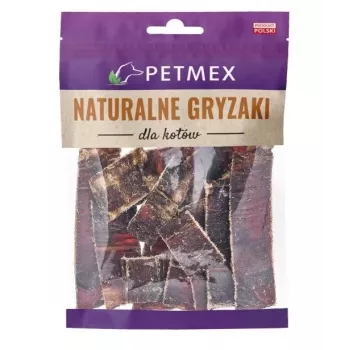 PETMEX liellopa rīkles strēmeles kaķiem - kārumi - 40g