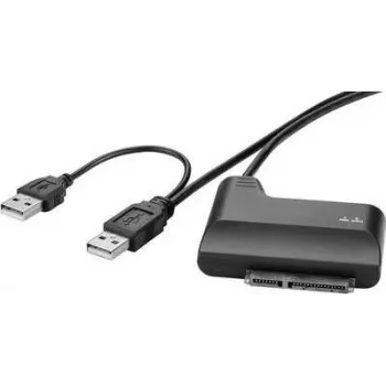 SATA adapteris Renkforce SATA Combo M uz USB, 33 cm apaļš USB barošanas kabelis