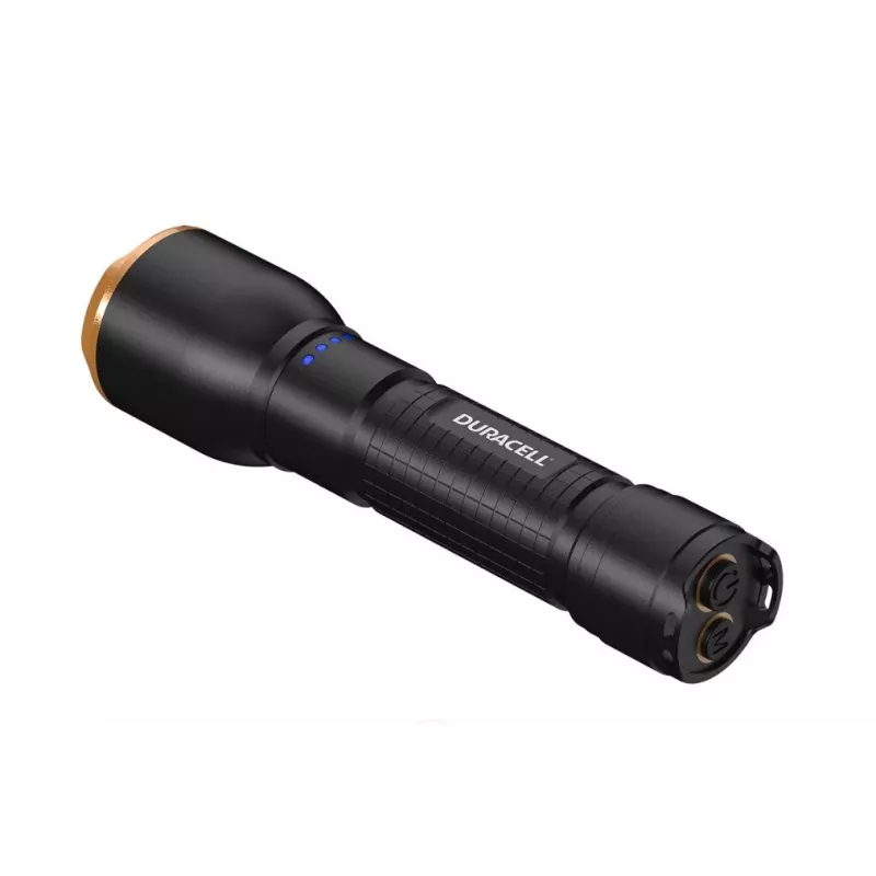 Lukturis Duracell DF2500R — melns, uzlādējams rokas lukturis