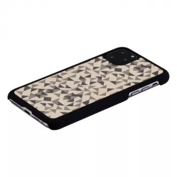 Telefona maciņš man and wood iPhone 11 Pro Max — melns mono trīsstūra dizains
