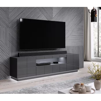 LED apgaismojuma komplekts RTV skapjiem Cama Meble REJA — virsmas montāža, baltā gaisma, maiņstrāva