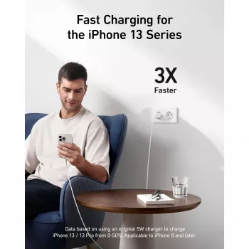 Lādētājs Anker 511 Nano Pro Iekštelpu USB Ātrā Lādēšana Mobilais Planšete Balts