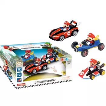 Transportlīdzekļu komplekts Mario Kart 3pack pull&speed
