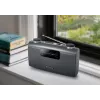 Pārnēsājamais radio Muse M-058 R — AM/FM, skaļuma regulators, baterijas vai 230V tīkls, melns/pelēks