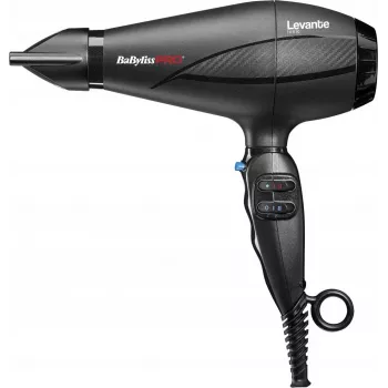 Fēns BaByliss PRO Levante 2100 W, AC motors, jonu, 2 siltumi/2 ātrumi, melns