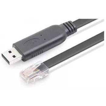 Console kabelis USB A – RJ45 – Melns