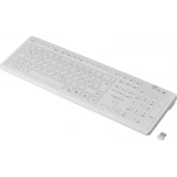 Renkforce RF-WRK-300 Bezvadu higiēnas tastatūra vācu QWERTZ Windows balta matēta (RF-6304712)