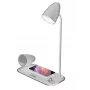 Vadu bezvadu lādētājs Tellur TLL151371 ar Bluetooth skaļruni un galda lampu