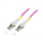 EFB-Elektronik Duplex Jumper LC-LC 50/125µ, OM4, LSZH, erika Violet, 2.0mm, 7,5m